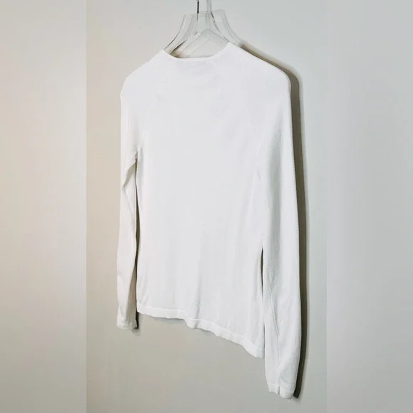 J. McLaughlin Jamey Egret White Crewneck Knit Sweater Shirt Top - Picture 8 of 15